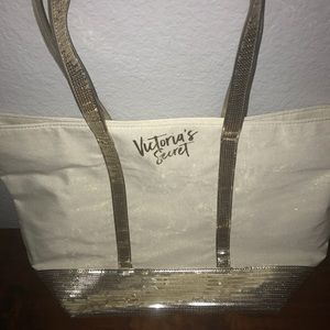 Victoria's Secret Bags - Sparkly gold, VS tote Victoria's Secret Bags - Sparkly gold, VS tote
